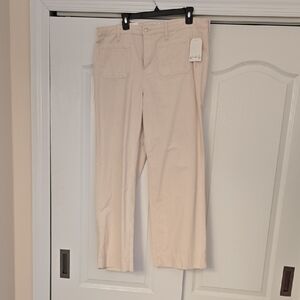 Wonderly High-Rise Wide-Leg Pants in Cream